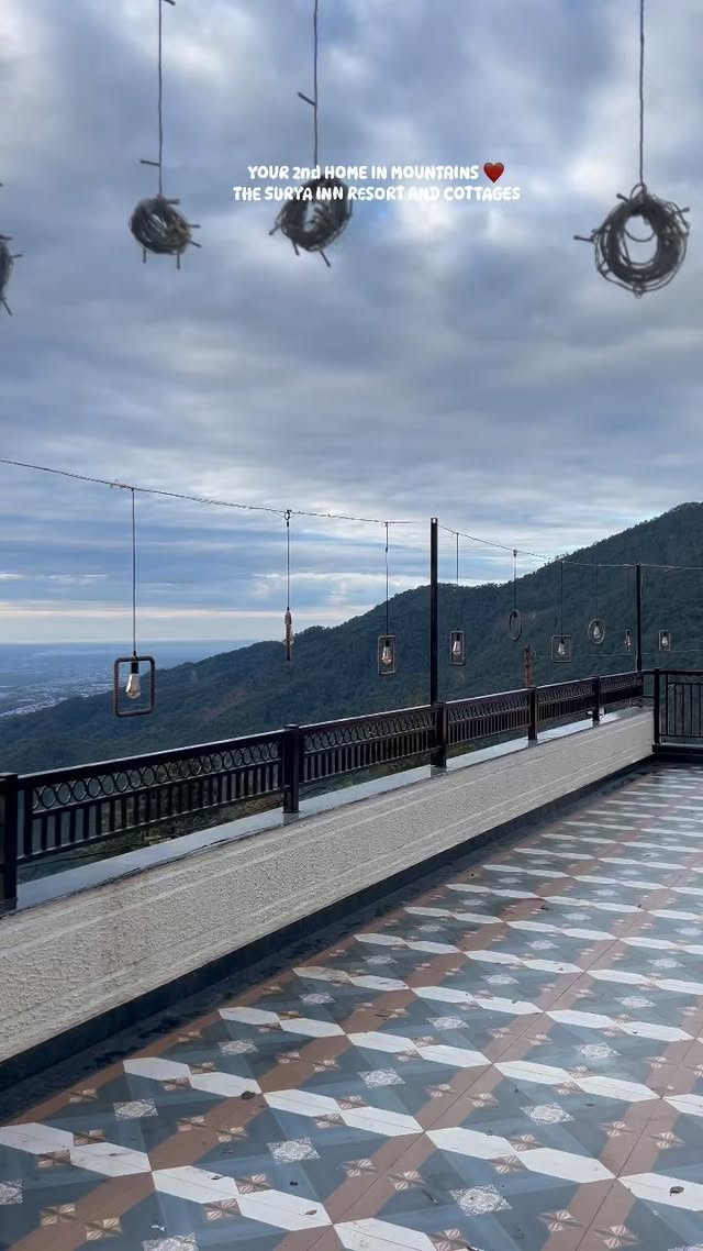 Rooftop terrace valley view